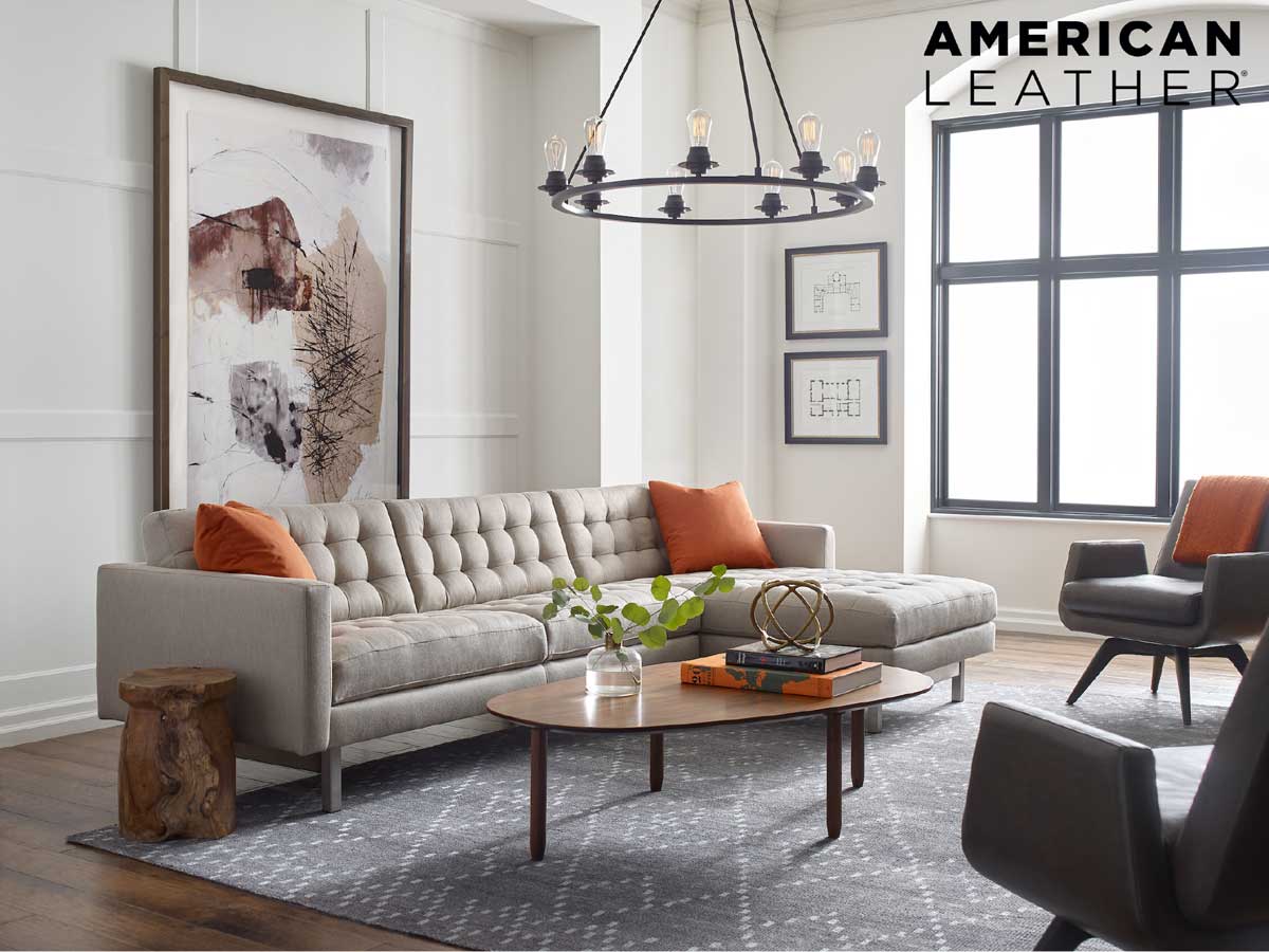 American Leather Orange with logo 