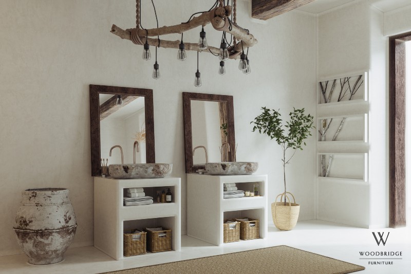 Natural Elements Used in Boho Rustic Décor Themes by WoodBridge at Studio J Furniture Store
