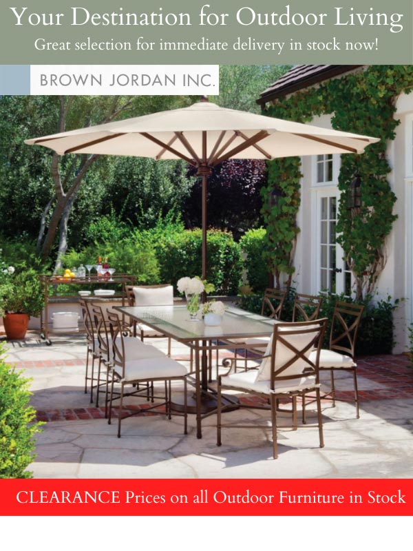 Brown Jordon Clearance banner