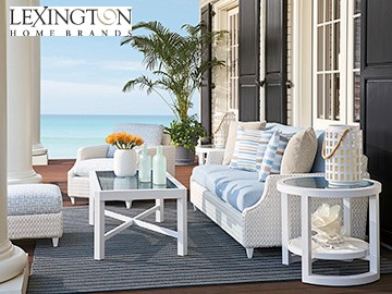 Lexington outdoor furniture set featuring cushioned seating in Dublin, OH